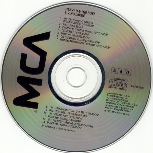Heavy D. & The Boyz (MCA Records, Uptown Records) in Mount Vernon 